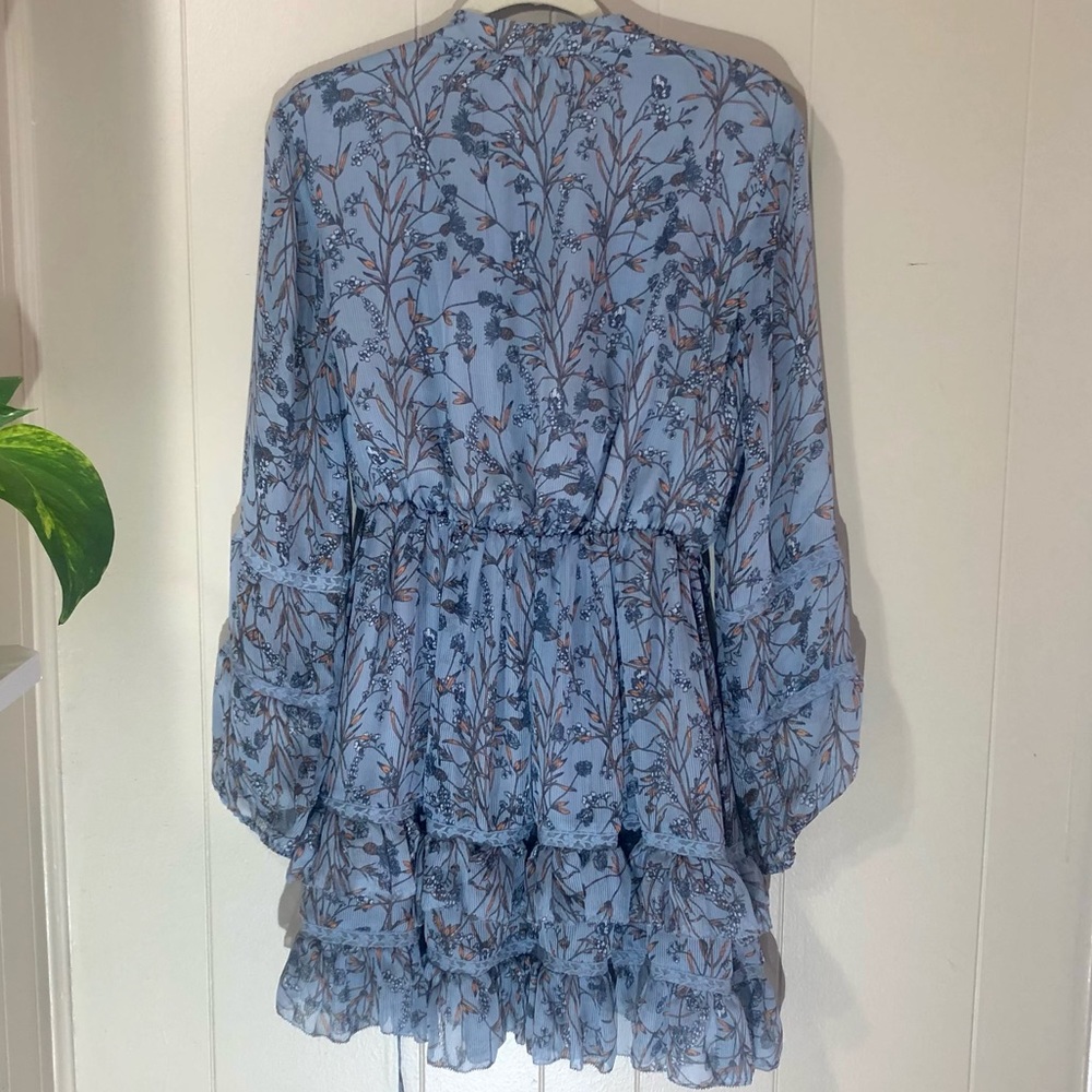 Chelsea & Violet Blue Floral Ruffle Mini Dress - Picture 5 of 5